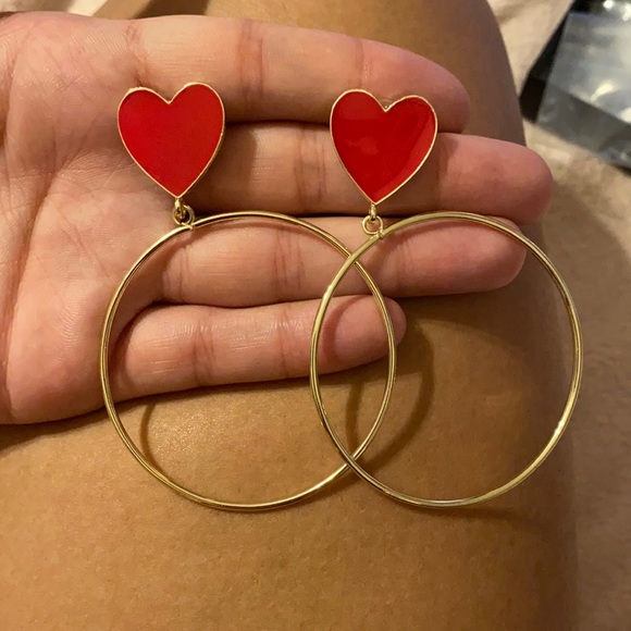 Jewelry - 💍Gold Plated Heart Stud Earrings💍